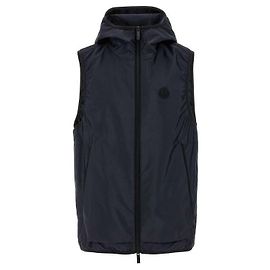 Moncler Hooded Vest Blue