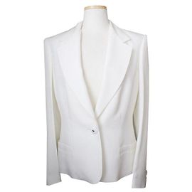 Versace Giacca bianca Argento