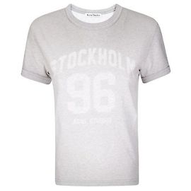 Acne Vintage Logo Spray T-Shirt Braun