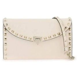 Valentino Cartera de Cadena Rockstud Blanco