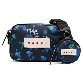 Marni Borsa a tracolla stampata Blu