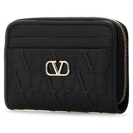 Valentino Quilti Zip Geldbörse MIC Schwarz