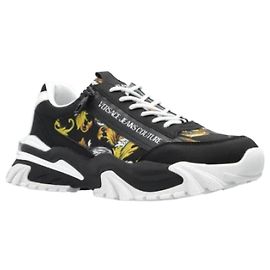 Versace Detaillierte Logo-Low-Top-Sneaker Schwarz