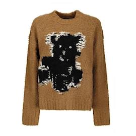 Acne Pullover mit Rundhalsausschnitt CVI Braun