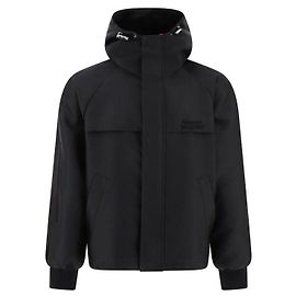 Alexander Mcqueen Embroidered Logo Jacket Black