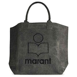 Isabel Marant Bolsa de mano de algodón Castaño