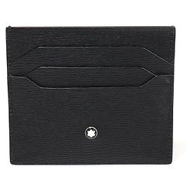 Montblanc Billetera de bolsillo Meisterstück de cuero negro Negro