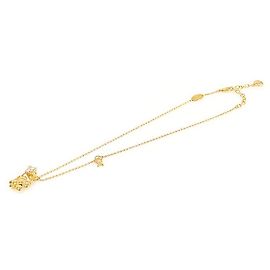 Louis Vuitton Gold Crystal Vivienne Necklace Golden