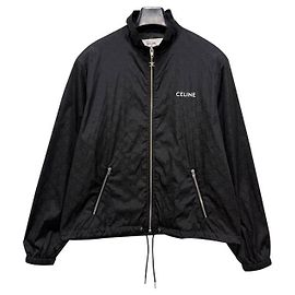 Céline Giacca Blouson in Nylon Monogram Triomphe Nero