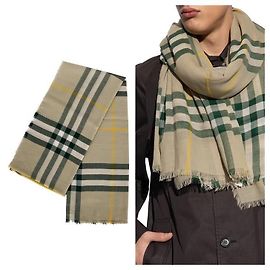 Burberry Cachecol de lã xadrez Multicor