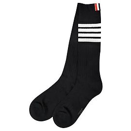 Calcetines Argyle a Rayas Thom Browne Negros Negro