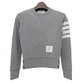 Thom Browne Klassischer Sweatshirt mit Diagonalärmeln Braun
