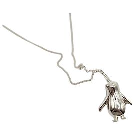 Tiffany & Co Collar Péndulo de Plata Pingüino Tiffany Plata