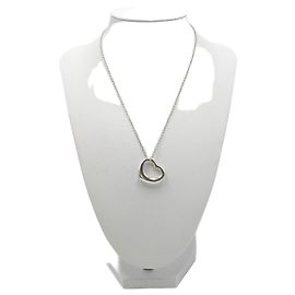 Tiffany & Co Colar Open Heart em prata Tiffany Elsa Peretti Prata
