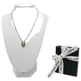 Tiffany & Co Colar de prata com pingente em forma de coração Dior Prata