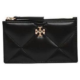 Tory Burch Diamond Quilted Card Case Black