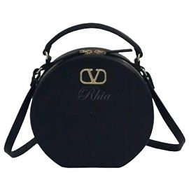 Valentino Logo Signature Mini Handbag Black