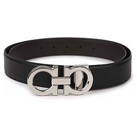 Salvatore Ferragamo Cinto pré-cortado reversível Marrom