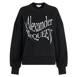 Alexander Mcqueen Logo Sweatshirt QZALW Schwarz