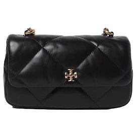 Tory Burch Kira Diamond Quilted Mini Flap Bag Black