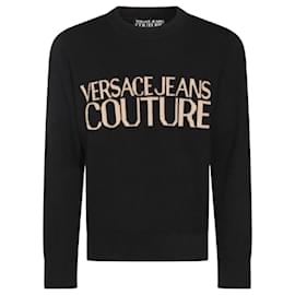 Versace Couture Logo Pullover Schwarz