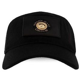 Versace Emblem Baseballkappe Schwarz Schwarz