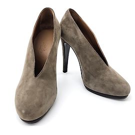Sapatos de camurça Hermès Marrom