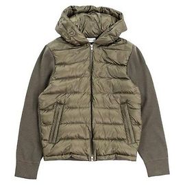 Moncler Moletom com zíper em lã acolchoada Verde