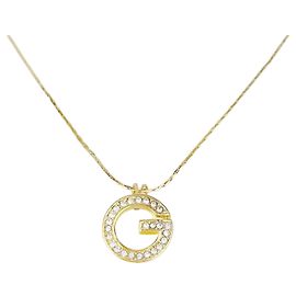 Givenchy Collar Péndulo Redondo Cubo con Logo Dorado