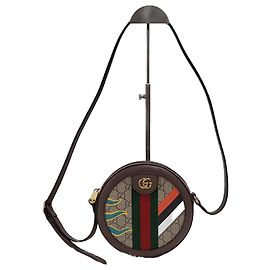 Gucci Borsa a tracolla rotonda Ophidia Double Horse Multicolore