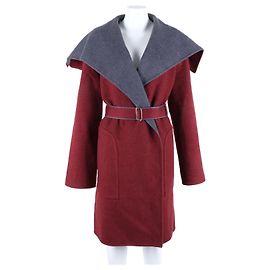 Kaschmirmantel von Hermès Rot