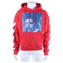 Off White Hoodie Rosso