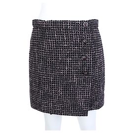 Gonna in tweed Chanel Nero