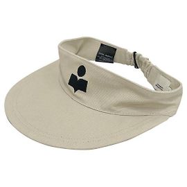 Casquette Visor Logo TYRY Écru Noir d'Isabel Marant Étoile Blanc