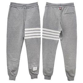 Thom Browne Classic Diagonal Armband Training Pants Light Grey Brown