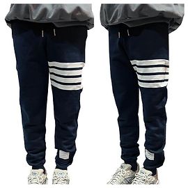 Thom Browne Classic diagonal armband training pants navy Blue