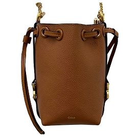 Chloé Borsa micro secchiello MARCIE in tan Marrone