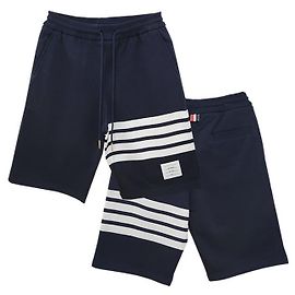 Thom Browne Classic Diagonal Arm Training Shorts Navy Blue