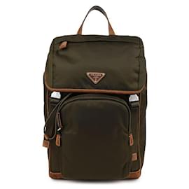 Prada Nylon Backpack Brown