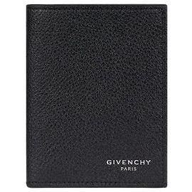Givenchy Grain Leather Card Holder Black