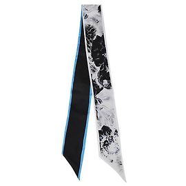 Alexander Mcqueen Schal mit Blumenprint Blau