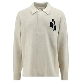 Isabel Marant Polo Strickpullover Braun