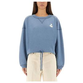 Isabel Marant Cropped Sweatshirt SBEC Blau