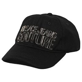 Versace Boné de beisebol com logo em gel Preto