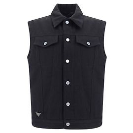 Prada Denim Vest Black