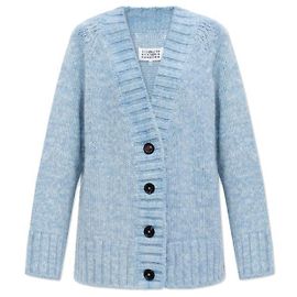 Maison Martin Margiela Kardigan aus botanischer Färbung Blau