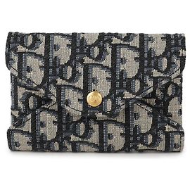 Dior Schräger Reise-Haarbell-Kartenhalter Blau