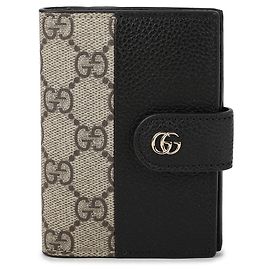 Gucci Bicolor Card Case Black
