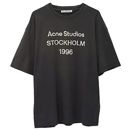 Acne Logo T-Shirt Schwarz