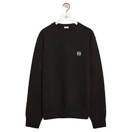 Loewe Pullover aus Wolle Anagram Schwarz